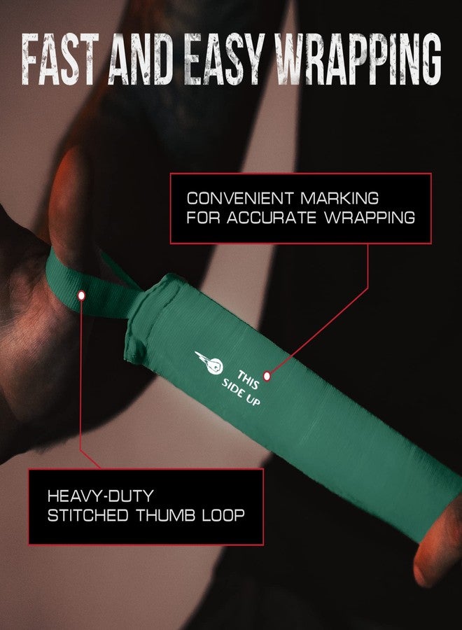 BOXERPOINT 180" Ringside Boxing Wraps for Men and Women | Boxing Hand Wraps for Boxing Gloves Men, Women, Muay Thai, Kickboxing, MMA - Professional Handwraps Breathable Boxing Glove Wraps | Green - Image 5