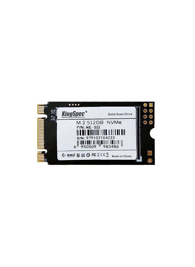 KingSpec - 512GB 2242 PCIe 3.0 NVMe M.2 3D NAND SSD Solid State Drive- Internal SSD (NE-512) - Image 1