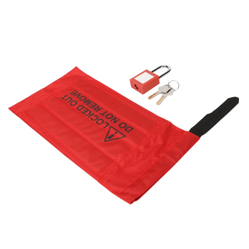 38mm Shackle Safety Padlock Lockout Tagout Lock with PVC Bag for Industrial Electrical Equipment - Image 2