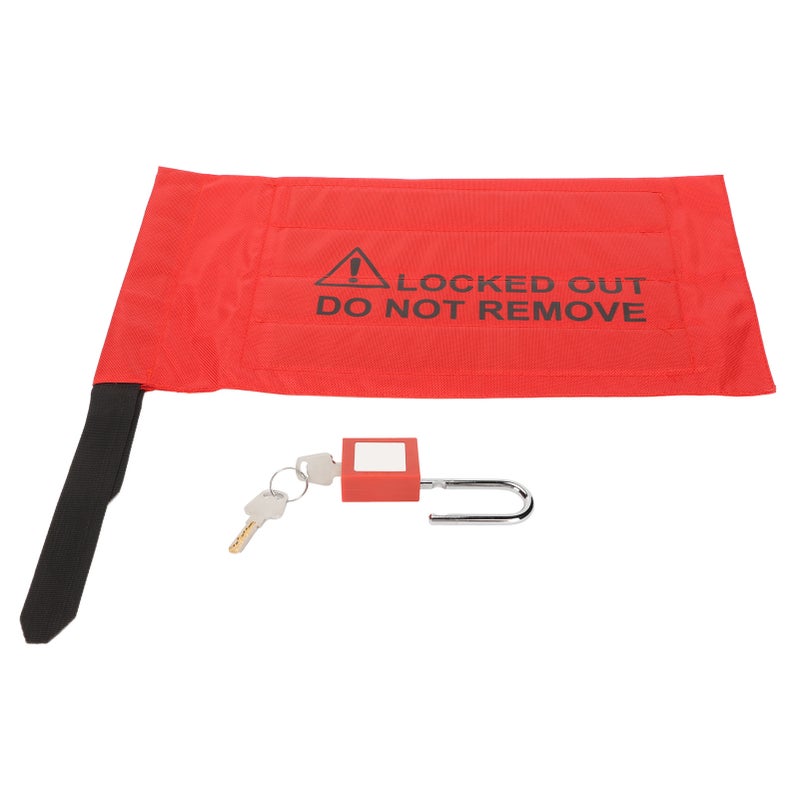 38mm Shackle Safety Padlock Lockout Tagout Lock with PVC Bag for Industrial Electrical Equipment - Image 3