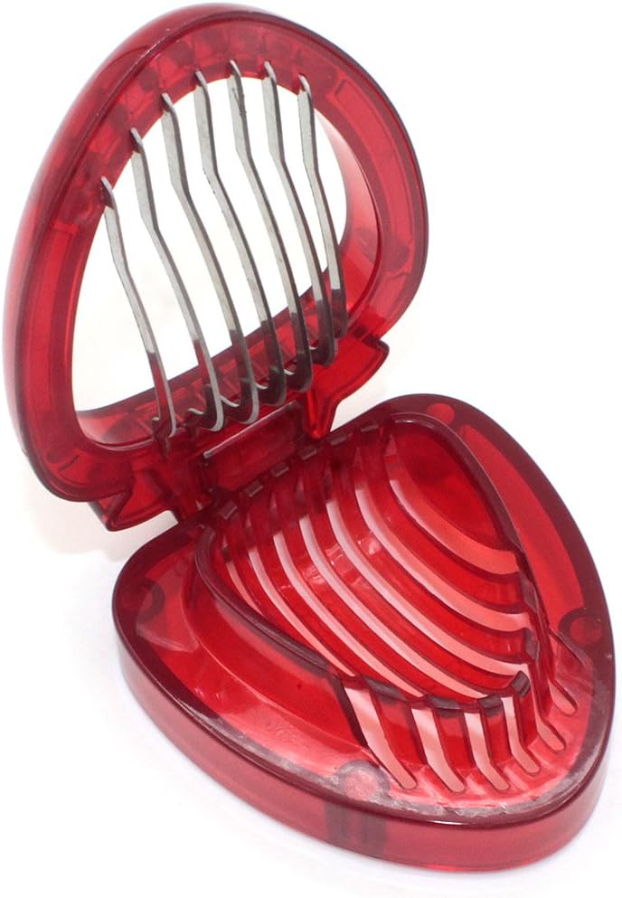 Zramo Accessories Simply Slice Strawberry Section Slicer Kitchen Cutter Gadgets Kitchen Tool Mini Slicer Cut Joie MSC Stainless Steel Blade Craft Fruit Tools Factory kiss - Image 4