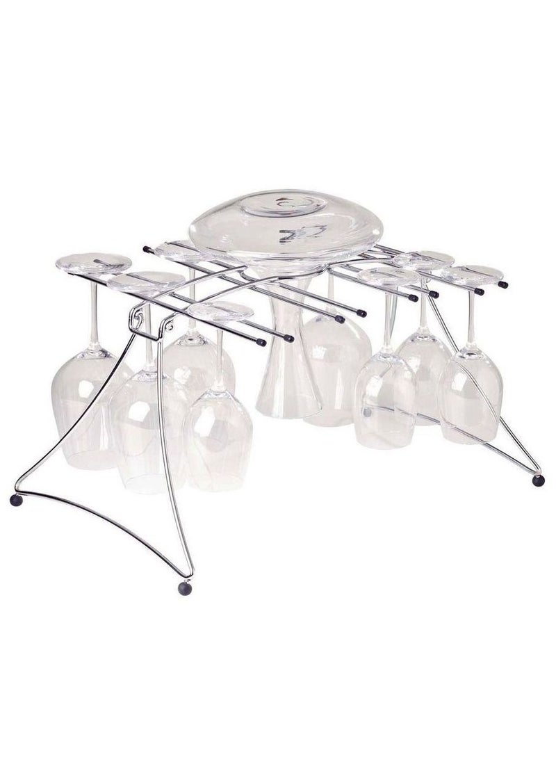 Generic - Large Stainless Steel Folding Decanter and Glass Dryer-Silver - Image 1