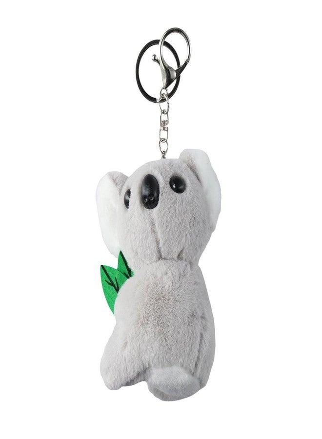 hobbyme Lovely Plush Koala Key Ring,Crafts Key Pendant Key Ring Decor, Adorable Fluffy Keychain Decorative Bag for Miss - Image 1