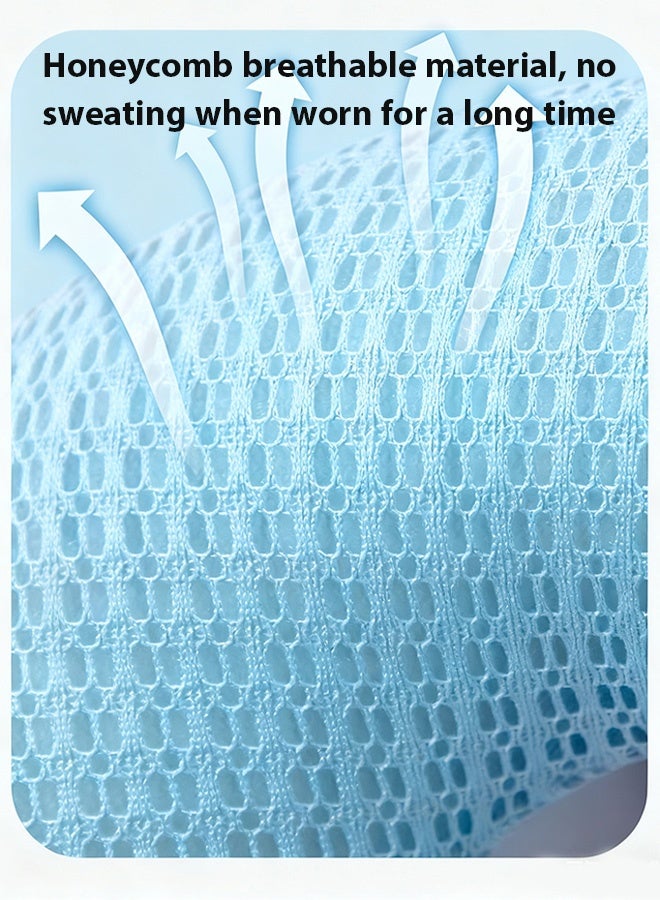 Berma Baby وسادة تغذية الطفل حامل زجاجة دعم الطفل حامل زجاجة الرضاعة وسادة تغذية الطفل وسادة مضادة للبصق لحديثي الولادة وسادة رأس مضادة للتحيز للأطفال - أزرق - Image 5