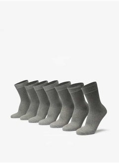 LBL by Shoexpress Men Solid Calf Length Socks - Set of 7  - Image 1