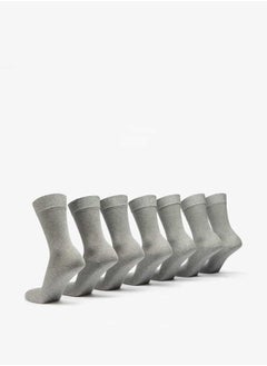 LBL by Shoexpress Men Solid Calf Length Socks - Set of 7  - Image 3