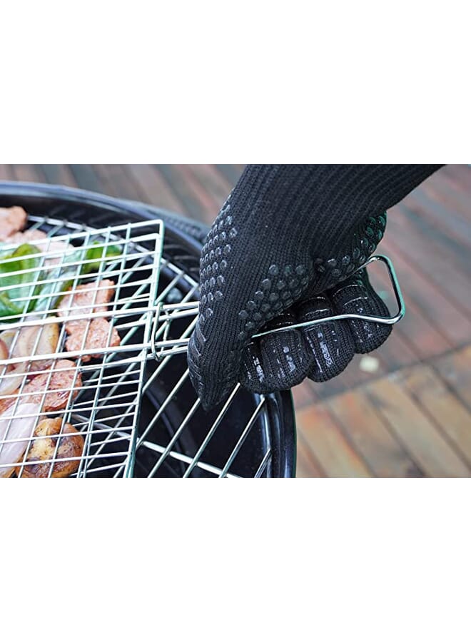 SABORR BBQ Gloves (2pcs) BHC0317 – Heat-Resistant, Non-Slip Silicone Grip | Safe & Comfortable for Grilling & Barbecue - Image 2