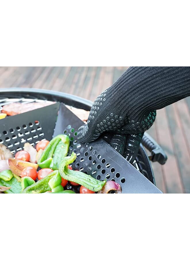 SABORR BBQ Gloves (2pcs) BHC0317 – Heat-Resistant, Non-Slip Silicone Grip | Safe & Comfortable for Grilling & Barbecue - Image 4