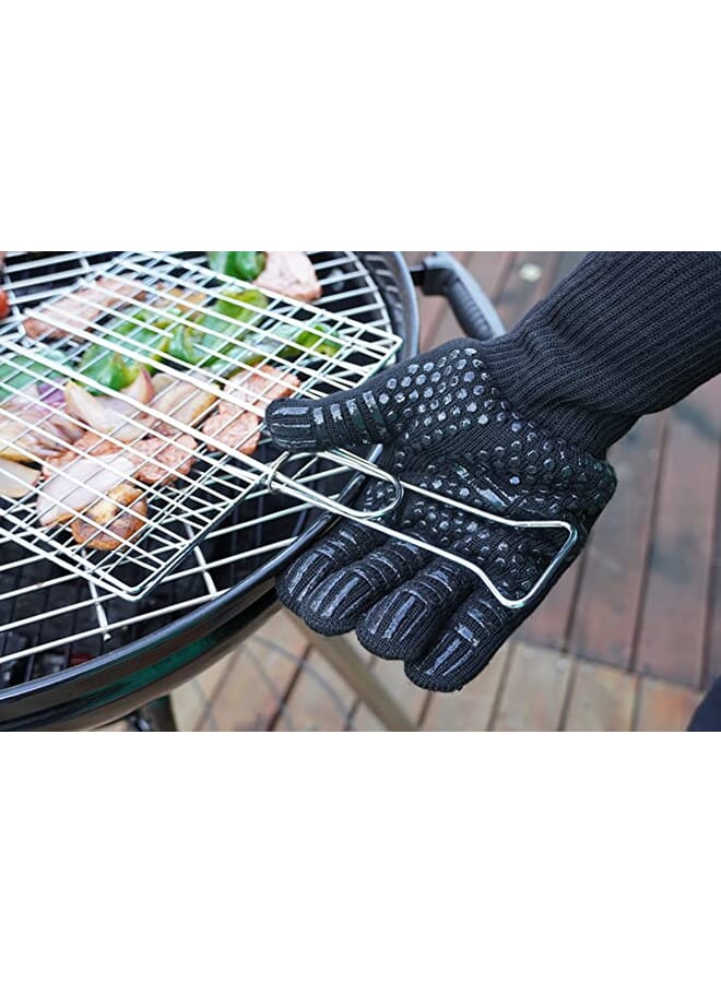 SABORR BBQ Gloves (2pcs) BHC0317 – Heat-Resistant, Non-Slip Silicone Grip | Safe & Comfortable for Grilling & Barbecue - Image 5