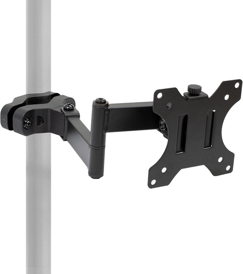 Mount-It! Universal Full Motion Steel Pole Mount with Articulating Arm and Removable VESA Plate for 17 to 32 Inch Monitors & TVs, VESA 75x75 & 100x100 Compatible, Black (MI-391) - Image 1