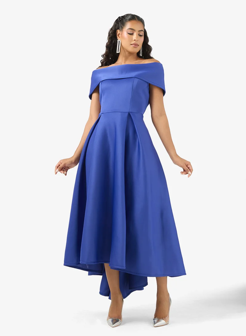 Off-Shoulder Midi Dress