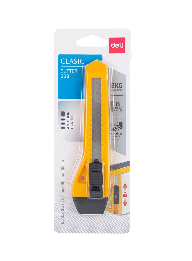 Deli Utility Cutter 鈥?8 Snap-Off SK5 Steel Edges, Assorted, E2061 - Image 3