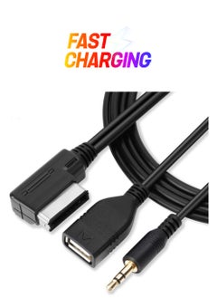 MDI AMI MMI Music Interface USB+ Charger Aux Cable for Audi A6L A8L Q7 A3 A4L A5 A1, Haofy 3.5mm Audio USB Socket AUX Adapter Cable Adapter Scart-HDMI to Scart Cable