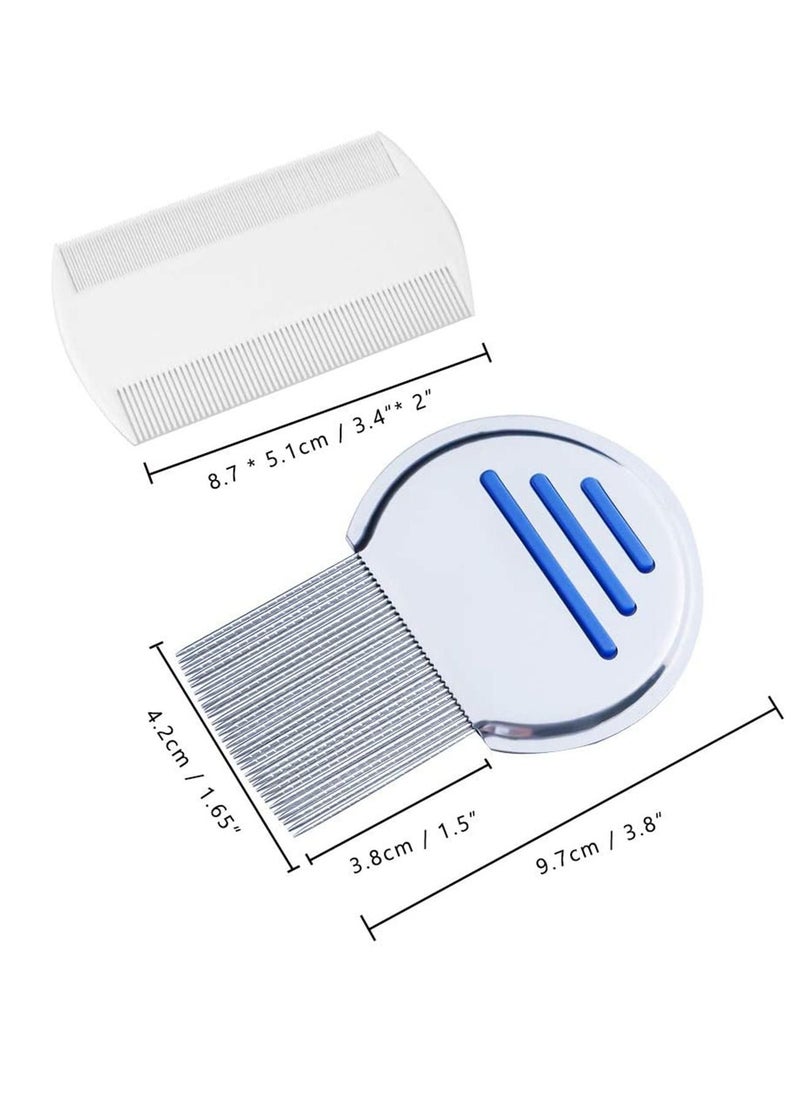Y&D 5 Pieces Pet Lice Combs Grooming Flea Comb Tear Stain for Removal Dandruff, Hair Stain, Nit  - Image 5