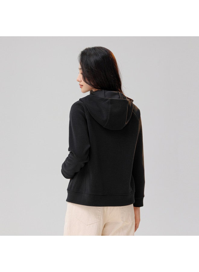 Flying in the snow Soft, Skin-friendly, Warm, Trendy, Minimalist Women's Hooded Jacket 2025 Spring And Autumn New Women's Jacket - Image 4