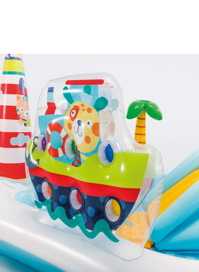 VWretails Inflatable Family Play Center with Water Slides Balls and Inflatable Toys Big Size and Multi Colorfull for Kid's Fun and Enjoyment with Family in Vacations (Fishing Fun Play Center) - Image 2