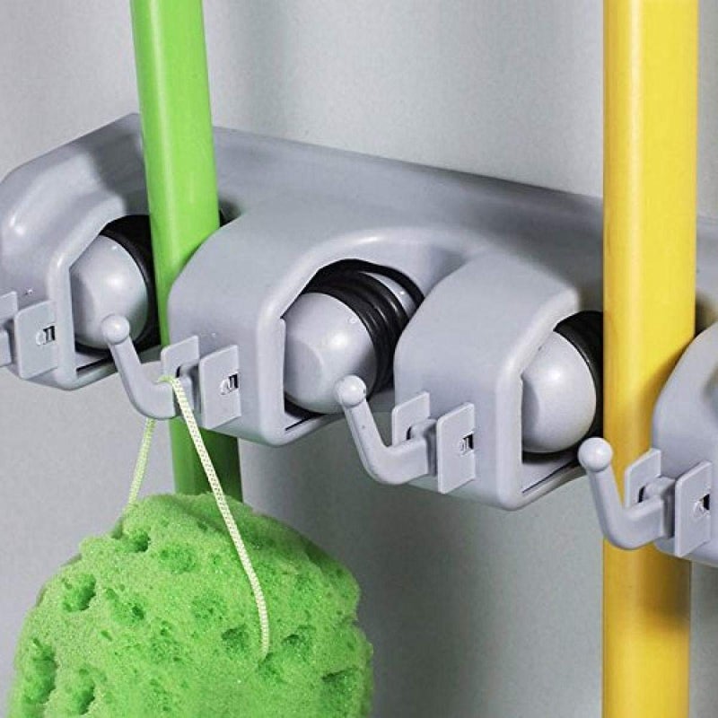 Mobhada Wall Mounted Stick Handle Mop and Broom Holder - Image 3