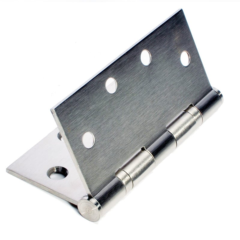 BENERAY 6-Pack 4.5 Inch X 4.5 Inch Silver Heavy Duty Commercial Door Hinge With Silent Steel Plain Ball Bearing Thickness 3 Mm Stainless Steel  Square Corners With 48 Screws  Super Bearing Capacity - Image 5