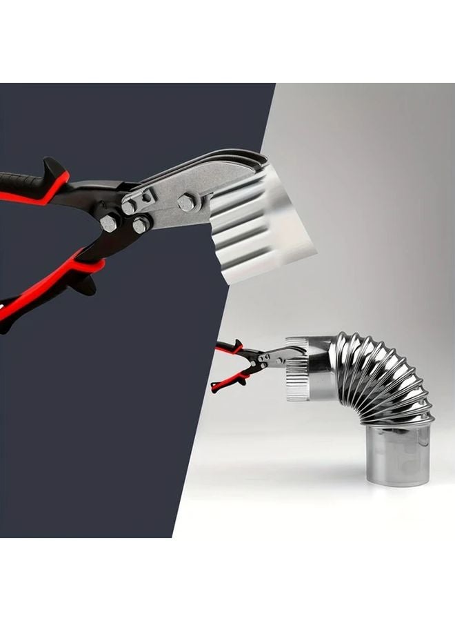 Heavy Duty 5 Blade Sheet Metal Crimper Steel Tube Reduction Plier Manual Duct Tool 1pc - Image 3