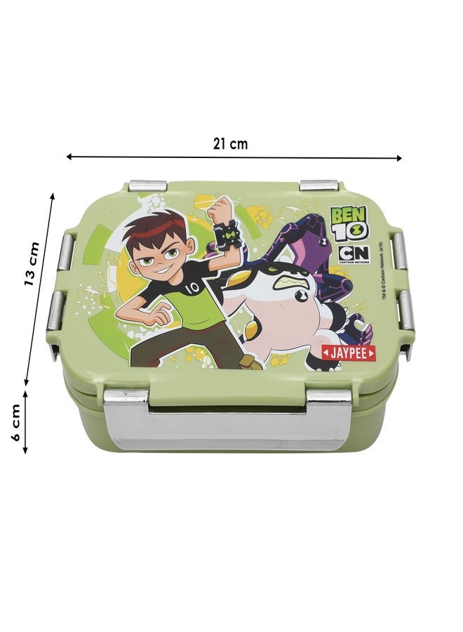 JAYPEE Wowsteel Junior Insulated Inner Stainless Steel Container Lunch Box for School, Collage, Office Ben 10 Green - Image 4