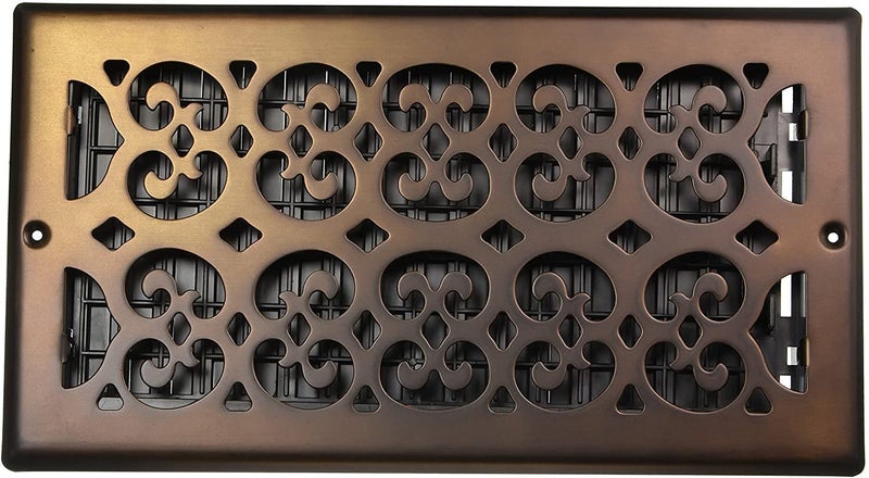 Decor Grates SP612W-RB Scroll Design Wall/Ceiling Register, 6x12, Rubbed Bronze Finish - Image 2