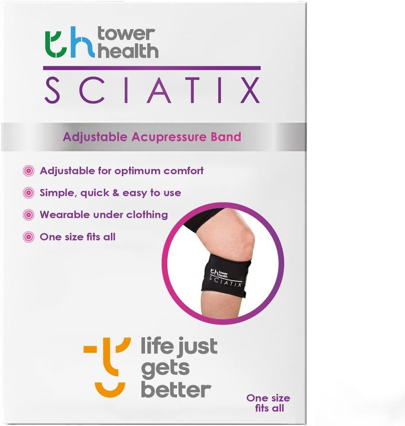 paingone Sciatix Instant Sciatica Pain Relief Product Helps Relieve Back Pain and Sciatic Pain by Acupressure Compression Relief Calf Support WRAP Class I Medical Device - Image 1