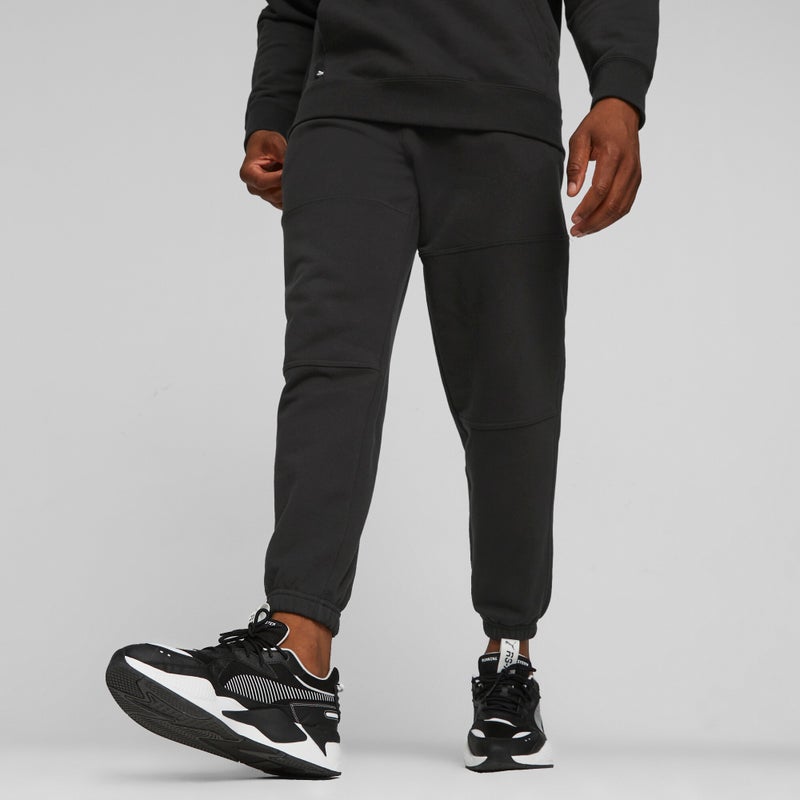 PUMA DOWNTOWN Mens Black Sweatpants - Image 5