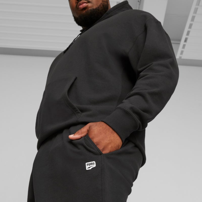 PUMA DOWNTOWN Mens Black Sweatpants - Image 3
