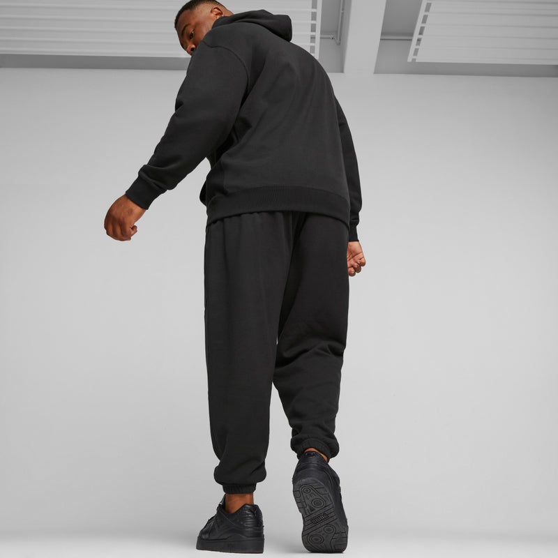 PUMA DOWNTOWN Mens Black Sweatpants - Image 4