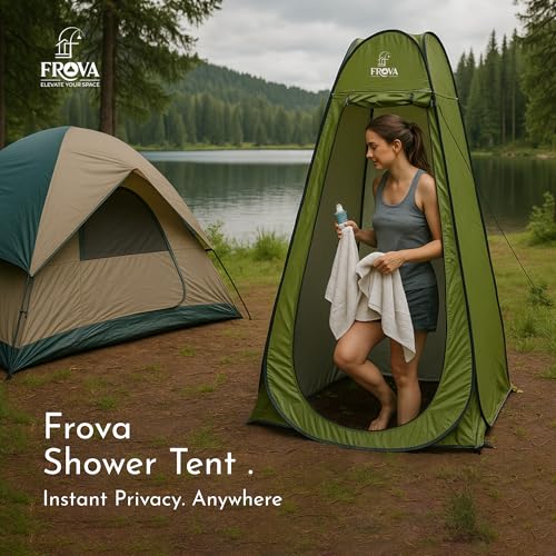 FROVA Collapsible Tent House for Adults | Dress Changing Tent for Ladies and Family – Compact Pop-Up Shelter for Camping & Outdoors (Green, 2.7ft x 2.7ft x 5.5ft) - Image 3