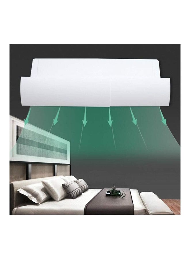 حاجب هوائي قابل للتعديل لمنع التهوية المباشرة من جهاز التكييف J6 أبيض - Image 5