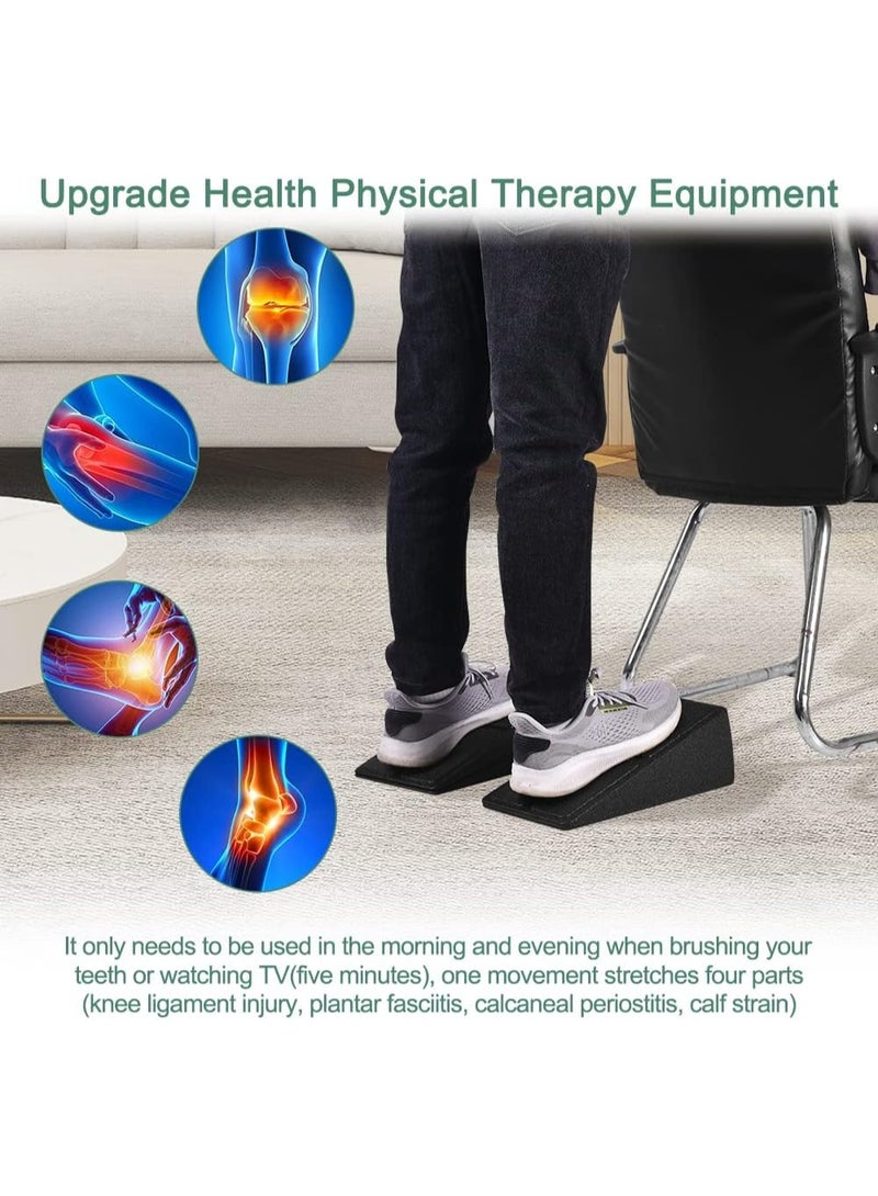 COYO Slant Board Squat Wedge for Calf Stretching，3 Pcs 12" x 6.3" Foot Stretcher Balance Board for Plantar Fasciitis, Adjustable Foam Slant Board Wedge Great for Exercises - Image 5