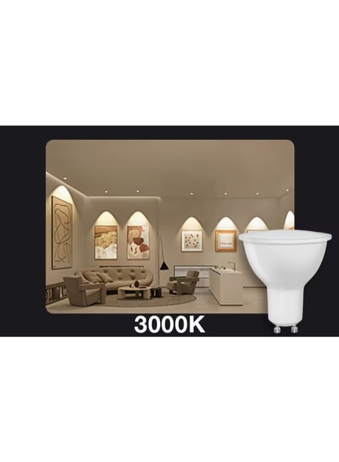 Set of 10 Dimmable LED GU10 Bulbs 6W 3000K Warm White 500LM Ra80 220-240V – Cozy Light – Made in Germany - Image 4