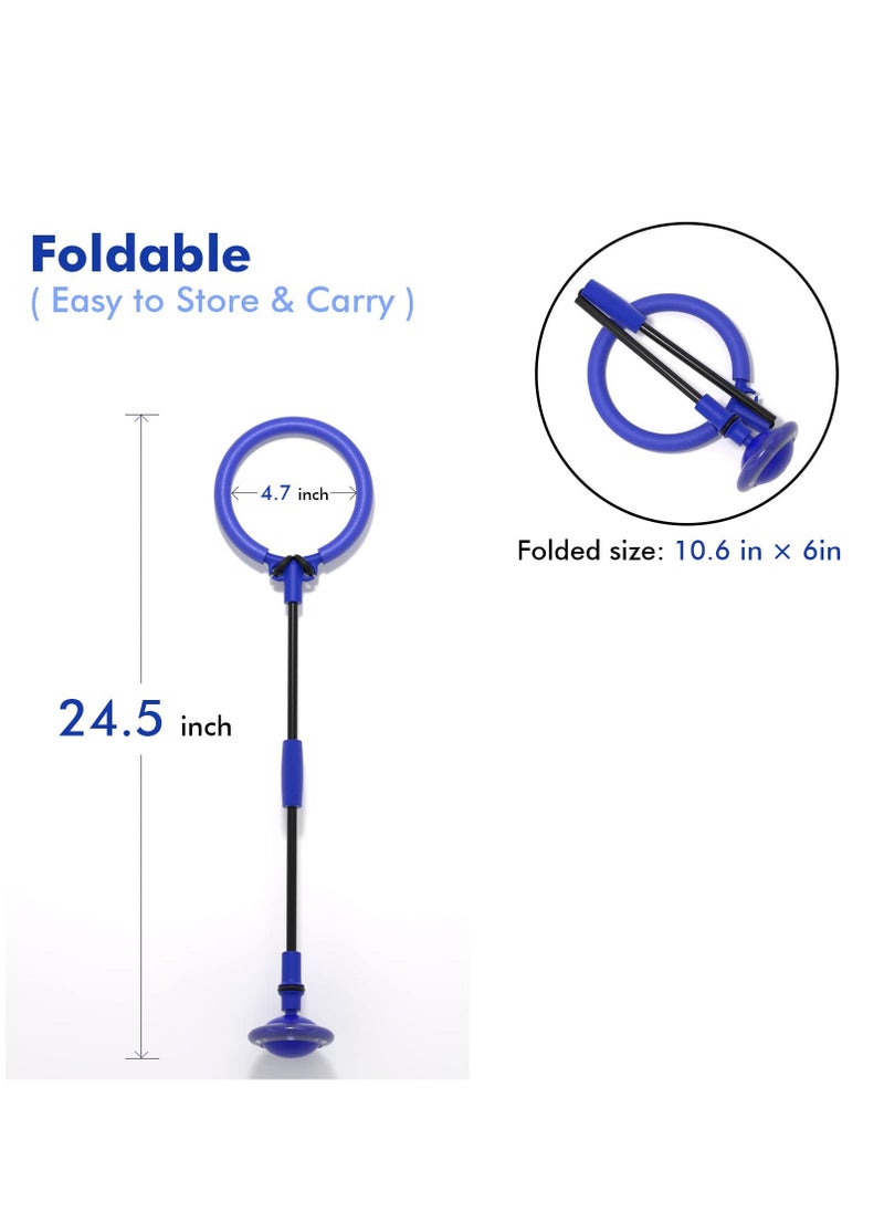 Generic - Skip It Ball, Foldable Skip It Ankle Skipit Toy with Backpack, Colorful Flash Skip It Toy for Fitness, Ankle Skip It Ball Jump Rope, Playground Equipment Indoor Outdoor Jumping Toys - Image 1