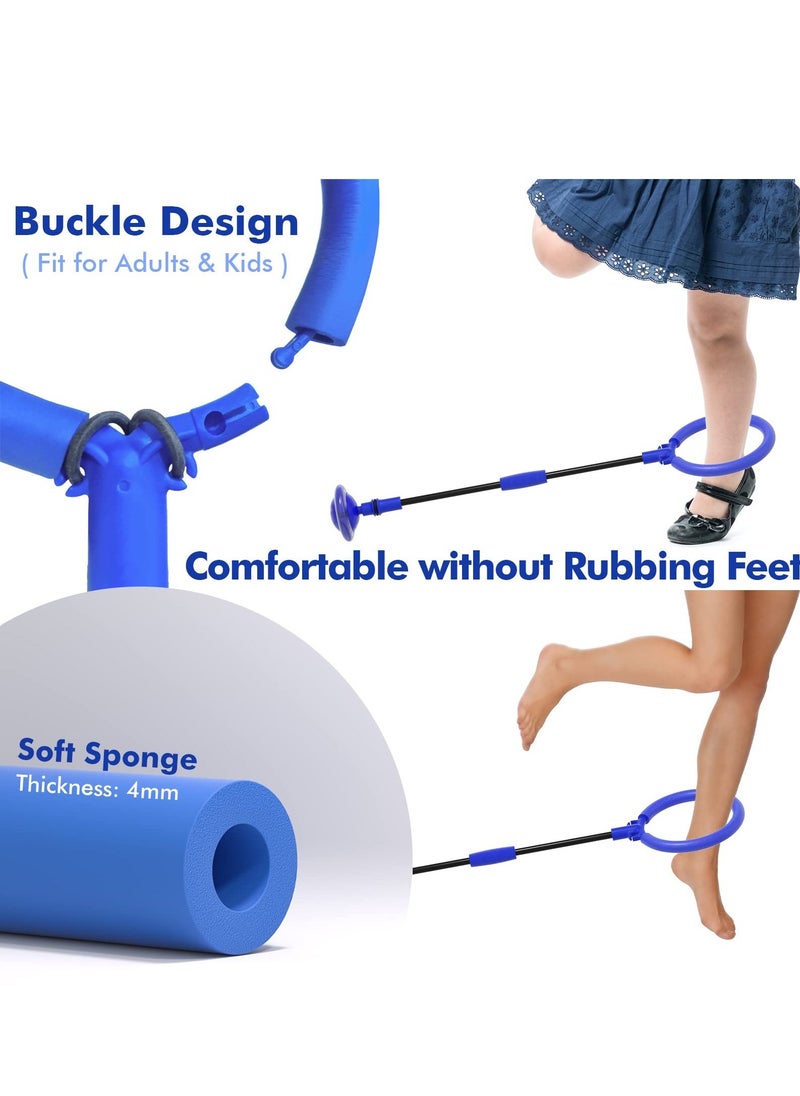 Generic - Skip It Ball, Foldable Skip It Ankle Skipit Toy with Backpack, Colorful Flash Skip It Toy for Fitness, Ankle Skip It Ball Jump Rope, Playground Equipment Indoor Outdoor Jumping Toys - Image 1