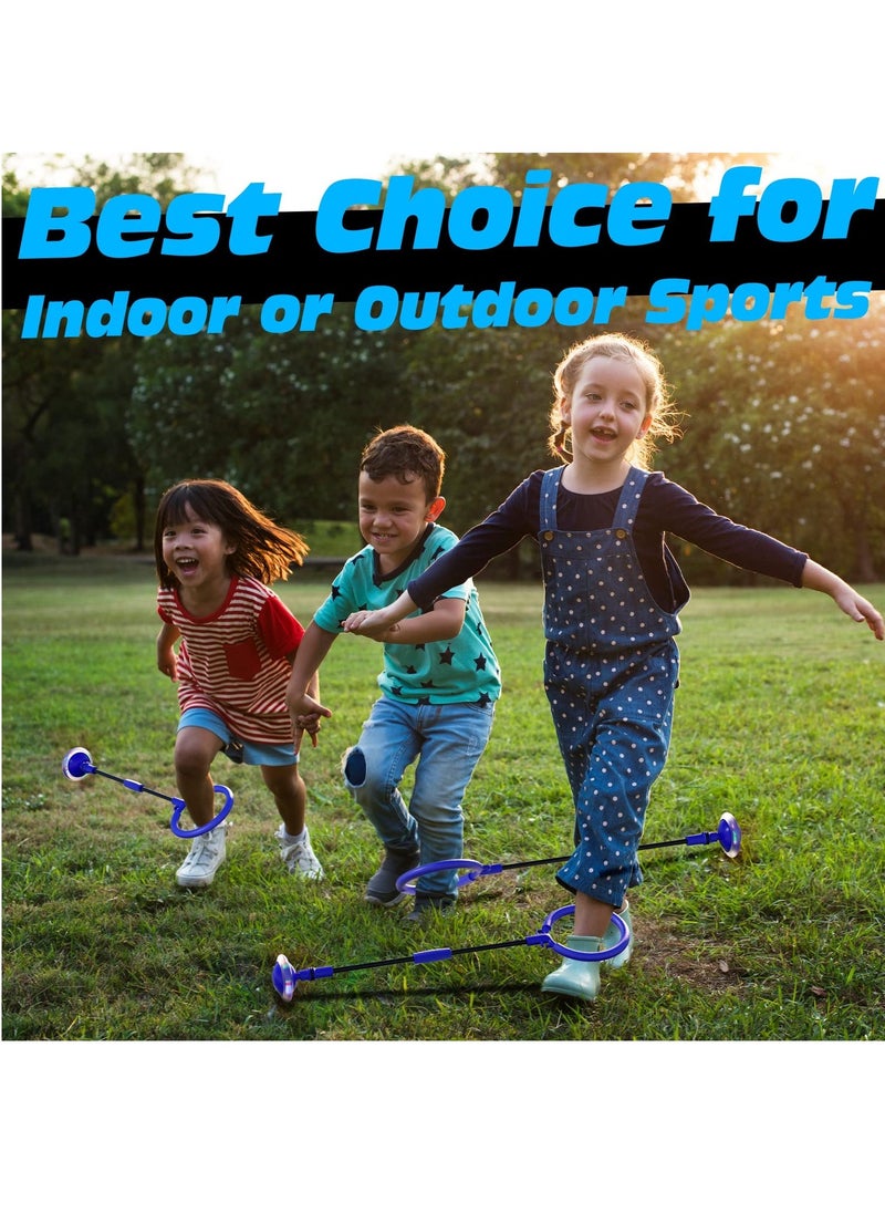 Generic - Skip It Ball, Foldable Skip It Ankle Skipit Toy with Backpack, Colorful Flash Skip It Toy for Fitness, Ankle Skip It Ball Jump Rope, Playground Equipment Indoor Outdoor Jumping Toys - Image 1