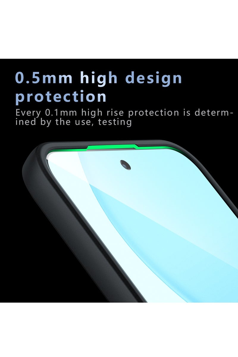 Case for OPPO Reno14 F 5G, Frosted Translucent Back Protective Slim Phone Cover, Anti-Fingerprints, Anti-Fall Drop Protection, Shockproof Case for OPPO Reno14 F 5G (Black) - Image 5