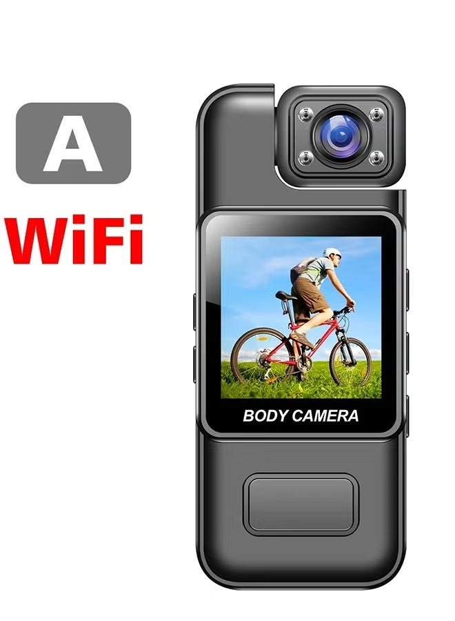 4K WiFi Body Camera with Audio and Video Wearable Body Cam Camcorder 180° Rotatable Lens Motion Detection Back Clip for Law Enforcement Delivery Personal Traveling Outdoor Sports,128GB Included_ Mini Security Camera – Wireless Body Camera - Image 3