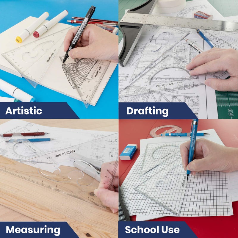 Pacific Arc Triangle Set 8 Inch 30/60 & 45/90 â€¦ - Image 4