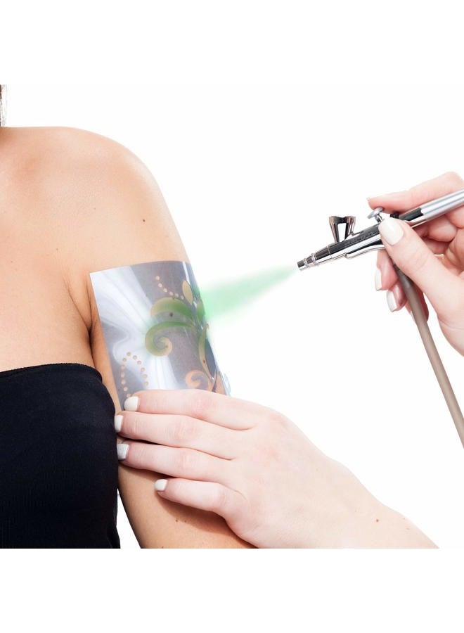 Custom Body Art 8-Ounce Green Temporary Airbrush Tattoo Body Art Paint Alcohol Based - Image 4
