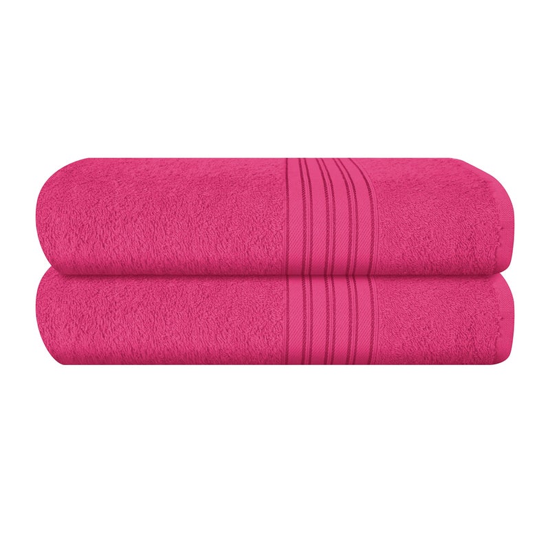 Boutiquo 100 ٪ Cotton 2 Pack Pack Pمن مجموعة 28 × 55 مناشف الحمام الكبيرة الصديقة للبيئة مضغوطة سريعة الوزن ونشفة حمام ناع - Image 1