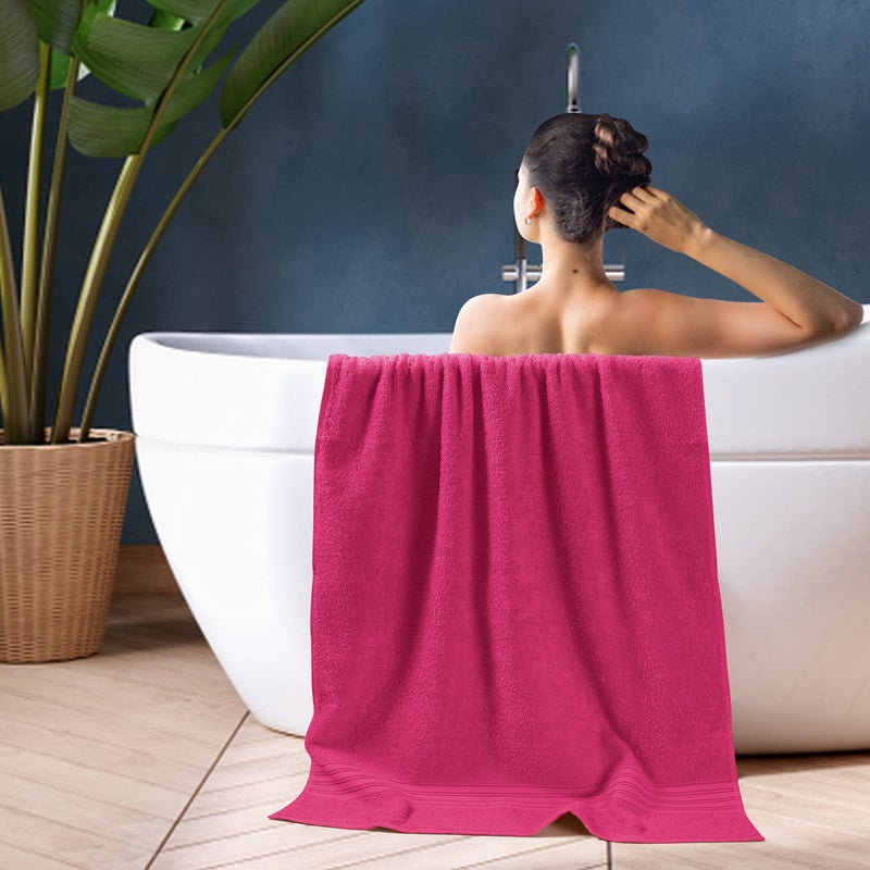 Boutiquo 100 ٪ Cotton 2 Pack Pack Pمن مجموعة 28 × 55 مناشف الحمام الكبيرة الصديقة للبيئة مضغوطة سريعة الوزن ونشفة حمام ناع - Image 5