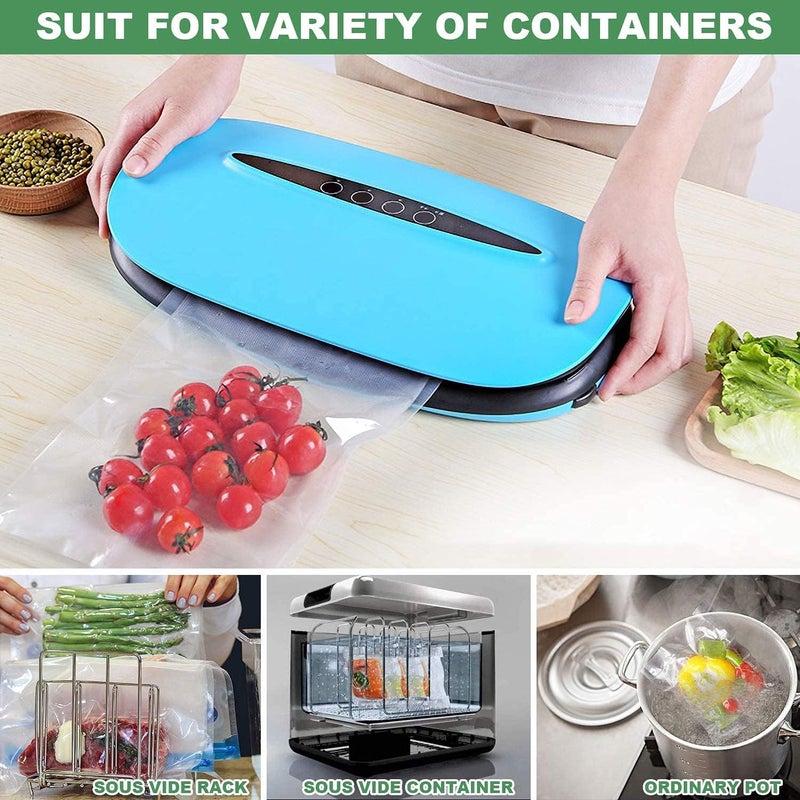 HUISPARK 7" x 9.8" Vacuum Sealer Bags,Heavy Duty Pre-Cut Design Commercial Grade Food Sealable Bag for Heat Seal Food Storage,Smell Proof Bags Boilsafe to 280°F Freezable, Resizable,Reuseable (100Pcs) - Image 4