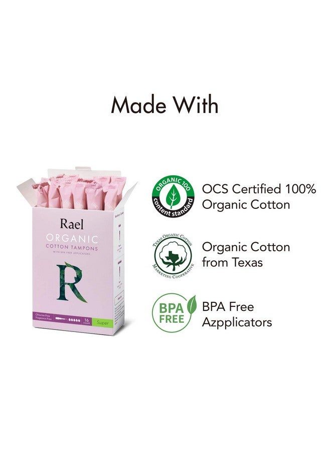 Rael Tampons Made With Organic Cotton Super - Image 2
