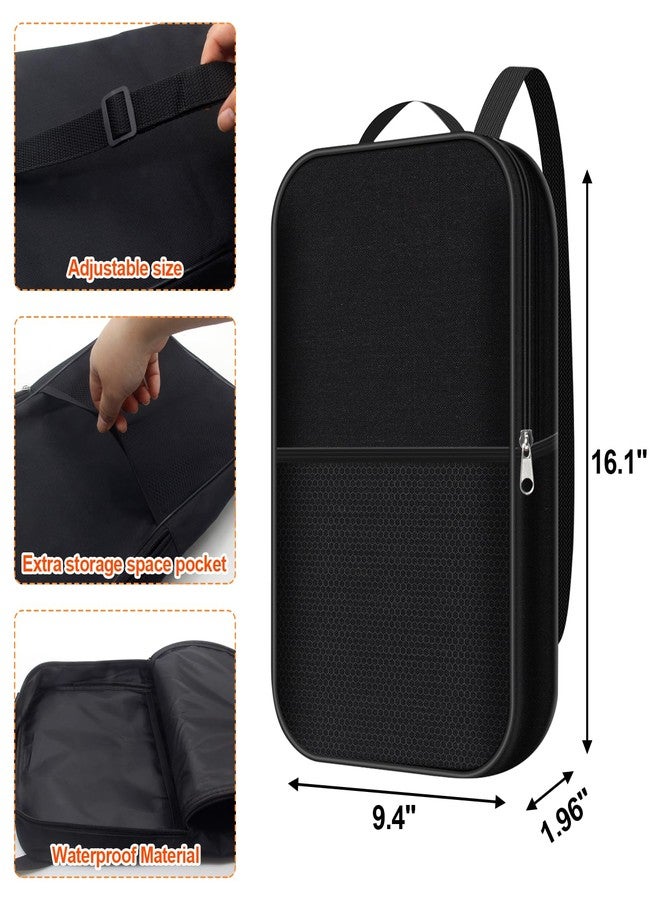 CATOSUM Pickleball Paddle Cover with Pocket, with Extra Storage Space Pocket for Accessories, Fits Store 2 Paddle &4balls, Zipper Closure - Waterproof Material (Black) - Image 5