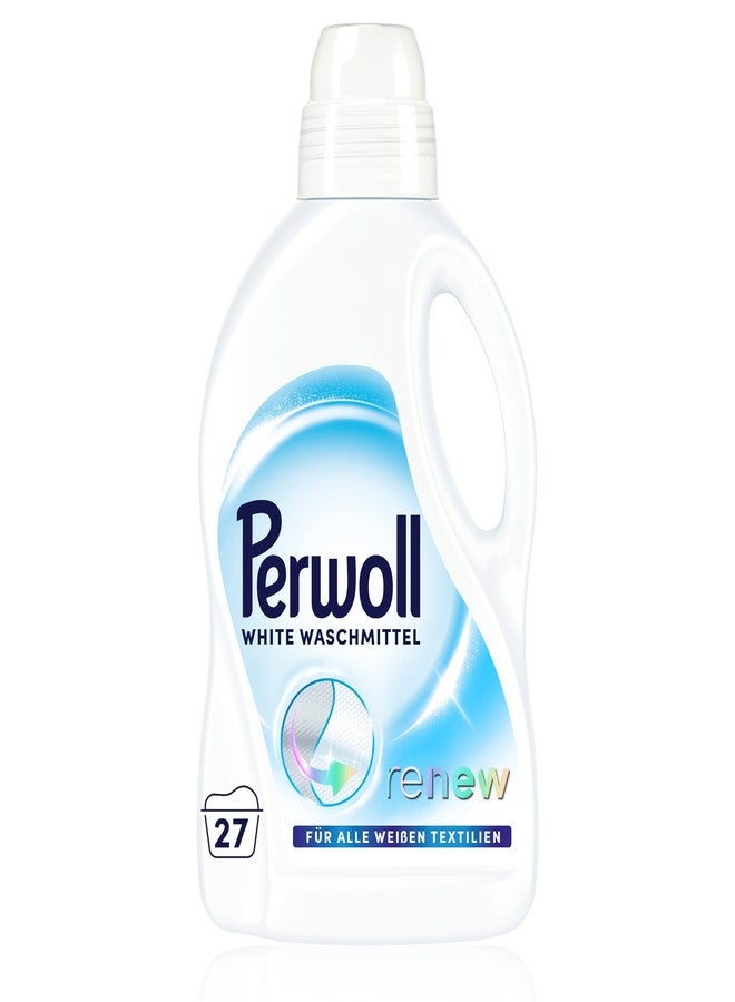 Perwoll White Detergent (1 x 27 Wash Loads) Mild Detergent | Gently Cleans and Renews Whites and Fibers | For All White Textiles - With Triple-Renew Technology - Image 1