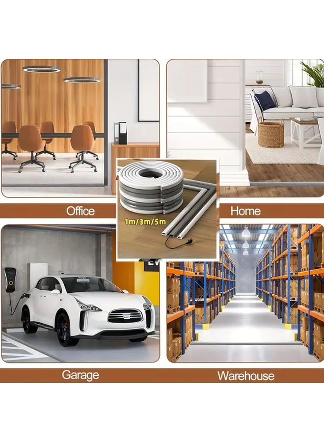 Self Adhesive Cable Concealer Wire Management Sleeve 500cm Staircase White Wall Floor Protection - Image 2