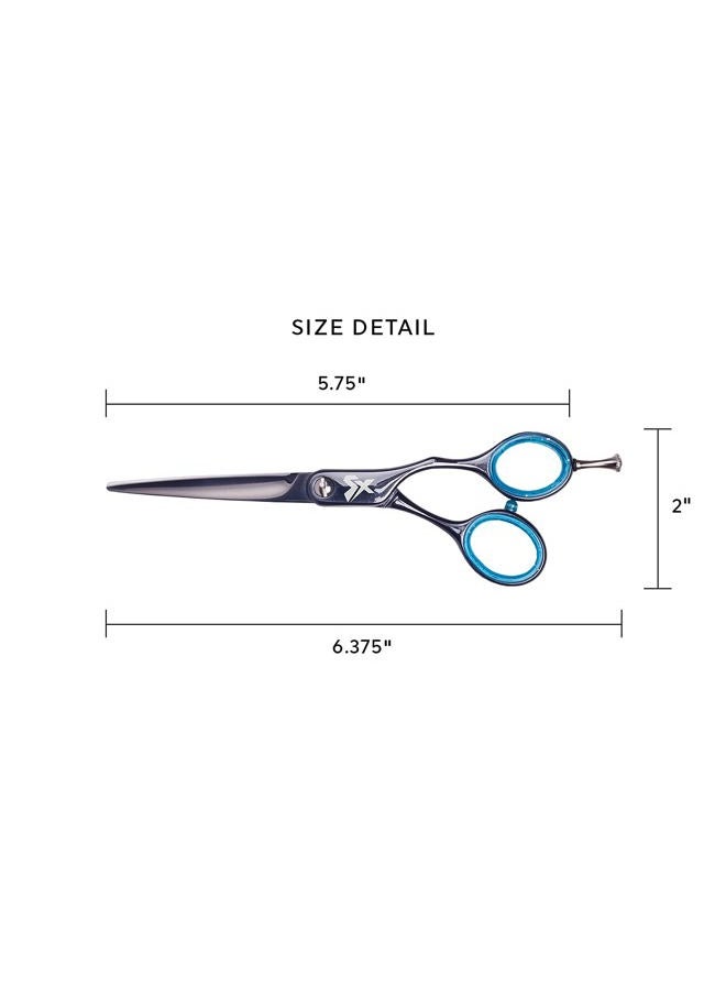 Cricket Shear Xpressions 5.75" Professional Hair Cutting Scissors - Barber Scissors, Japanese Stainless Steel, Comfort Silencer, Ideal for Stylists and Home Use, Greyzilla  - Image 3