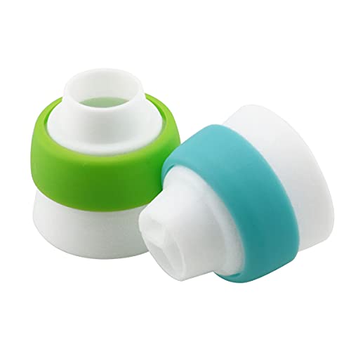 DGHAOP 4pcs Russian 3 Color Nozzle Converter Coupler Icing Nozzles Blue+Green Single Hole/Three Holes Icing Cake Decor Tools - Image 3