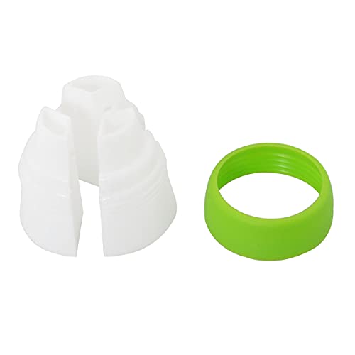 DGHAOP 4pcs Russian 3 Color Nozzle Converter Coupler Icing Nozzles Blue+Green Single Hole/Three Holes Icing Cake Decor Tools - Image 5